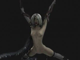 3D Tentacled Dragon Fucks Warrior Girl!