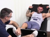 The way to a jocks cock is his feet gay Chase LaChance and I