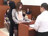 Japanese Babe Lawyer Gets Fucked By A Invisible Man