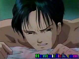 Hentai gay kissing and pumping fun