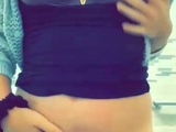 Busty strip and finger for Monday - bored british housewife