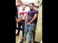 Public toilet jerk off