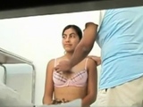 Hot girl showing her tits to doctor