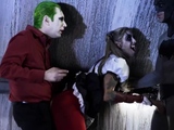 Anal gangbang in Suicide Squad parody