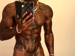 Solo Black Gay Masturbation Jerk Off