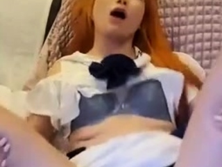 Pretty Japanese teen solo masturbation Uncensored