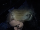 Parking lot hooker filmed POV fucking in the car