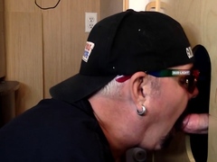 Gloryhole blowjob gaydaddy barebacked