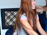 Beauty Amateur Redhead Teen make Perfect Blowjob