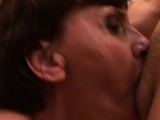 Jerking a big cock in close up