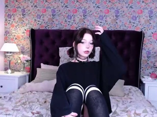 Close up teen foot worship