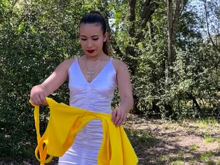 Amateur blondie solo anal masturbation