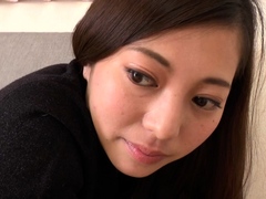 Close up with japanese getting mouth jizzed