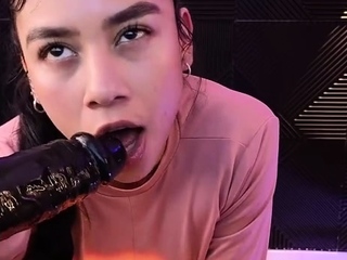 Sexy brunettes sex toy masturbation