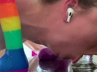 Sexy solo girl loving masturbation with toys