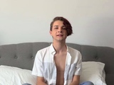 Naughty Gay Drains His Cock Juices