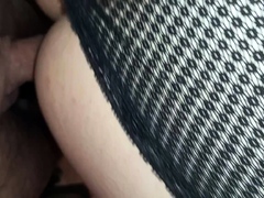 I love to fuck her in her panties doggy style
