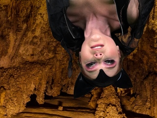 Camsoda Bat costume slut goes solo
