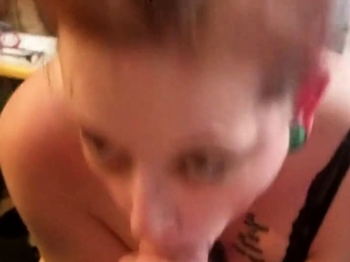 BBW MILF Swallows Every Drop