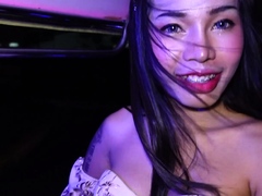 Cute big fake tits Thai teen picked up